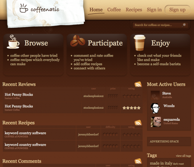 This over caffeinated site enjoyed it's last cup.