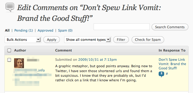 Blog Comment